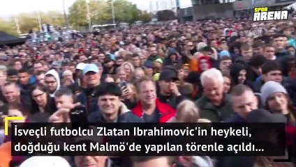 Ibrahimovic'in heykeli dikildi