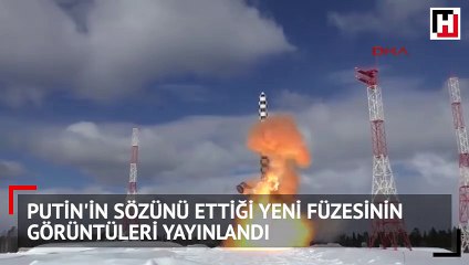 Putin'in sözünü ettiği yeni füzesinin görüntüleri yayınlandı