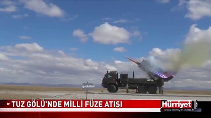TUZ GÖLÜ'NDE MİLLİ FÜZE ATIŞI