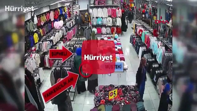 Yankesici kadınlar, güvenlik kamerası görüntülerinden yakalandı