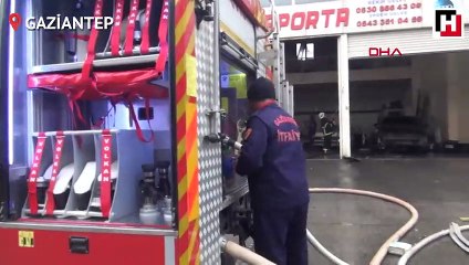 Oto tamir atölyesinde yangın