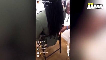 Bafetimbi Gomis sözünü tuttu! Saçlarını kestirdi!