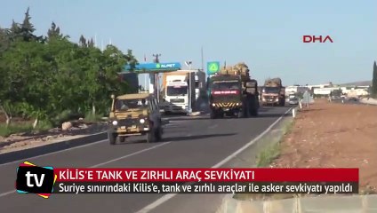Sınıra tank ve zırhlı araç sevkiyatı