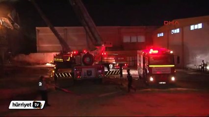Gaziantep'te tekstil fabrikasında yangın