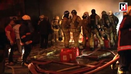 Gaziosmanpaşa’da korkutan fabrika yangını