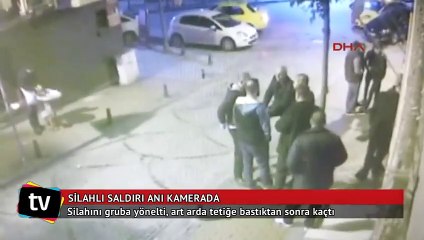 Nişantaşı'ndaki silahlı saldırı kamerada