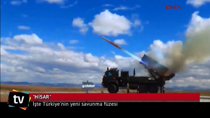 TSK'nın yeni hava savunma füzesi 'Hisar