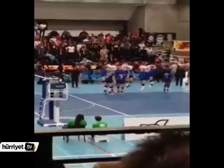 Galatasaray - Gent maçında olay çıktı