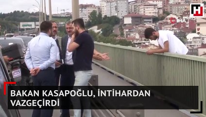 Bakan Kasapoğlu, intihardan vazgeçirdi