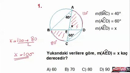 GEOMETRİ SORULARININ ÇÖZÜMLERİ