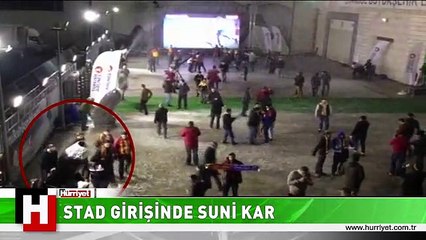 TT ARENA'DA KAR YAĞIYOR