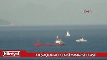 Ateş açılan Türk Gemisi Mamarise ulaştı