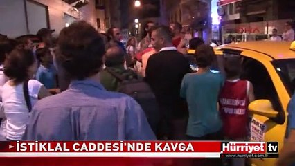 İSTİKLAL CADESİ'NDE LİNÇ GİRİŞİMİ