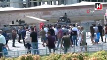 Taksim’de psikolojisi bozuk turist ortalığı ayağa kaldırdı