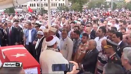 Kırşehir'deki şehit cenazesinde gerginlik