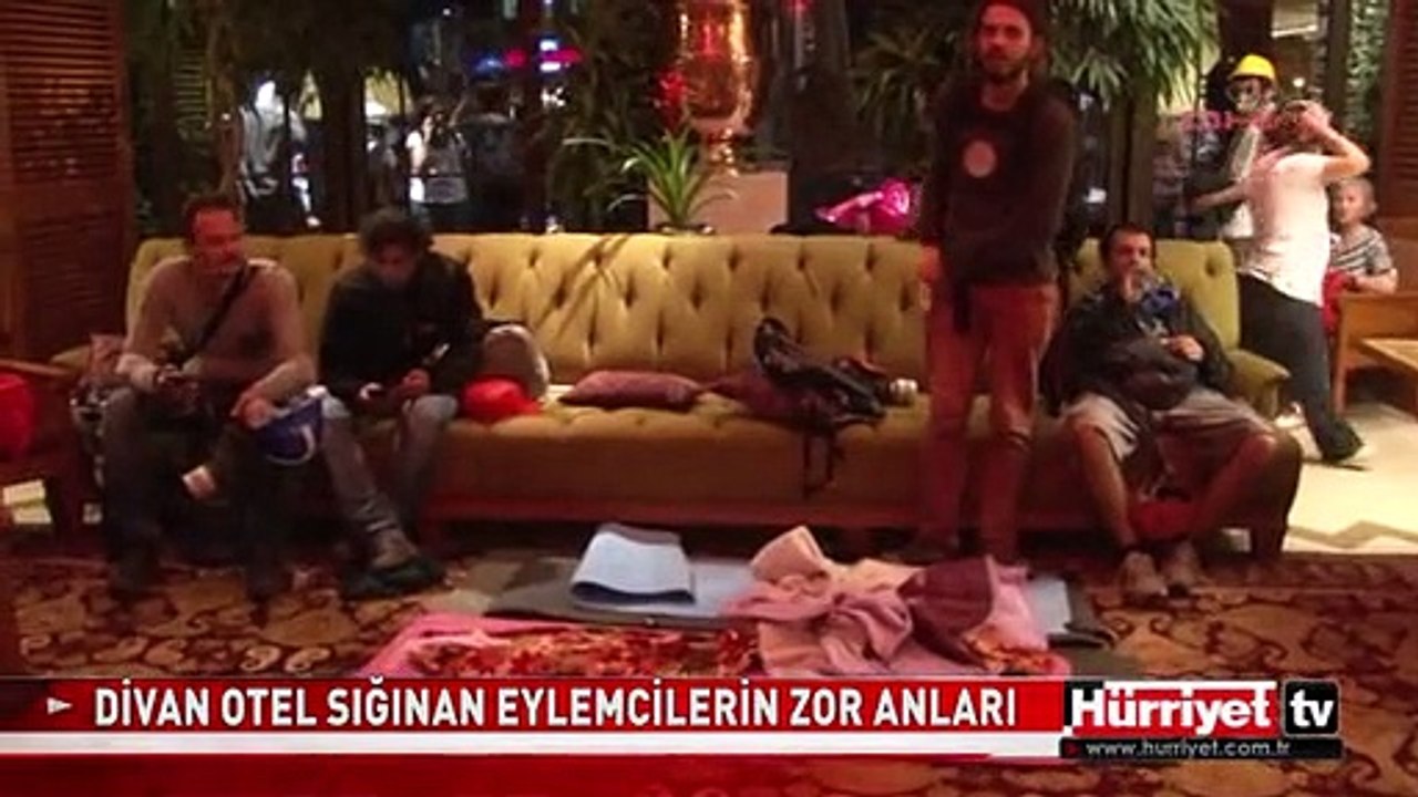 DİVAN OTEL SIĞINAN EYLEMCİLERİN ZOR ANLARI