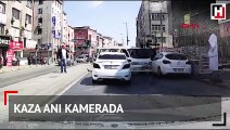 Minibüsün altında kalmaktan 1 adımla kurtuldu