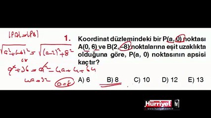 GEOMETRİ SORULARININ ÇÖZÜMLERİ