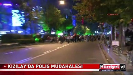 ANKARA'DA EYLEMCİLERE POLİS MÜDAHALESİ