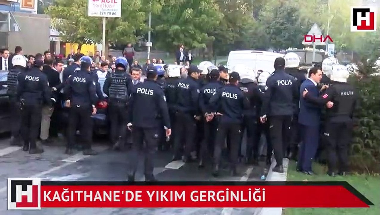 Kağıthane'de yıkım gerginliği