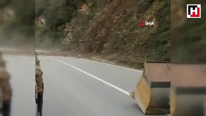 Giresun'da heyelan işte böyle geldi