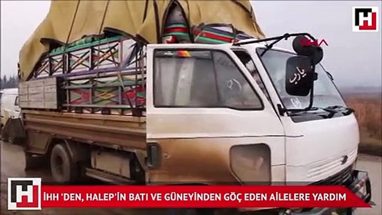 İHH’den, Halep’in batı ve güneyinden göç eden ailelere yardım