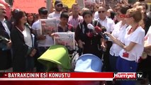 GEZİ TUTUKLUSU BAYRAKÇININ EŞİ ÇOK SERT KONUŞTU