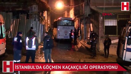 İstanbul'da göçmen kaçakçılığı operasyonu