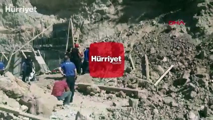 Kahramanmaraş'ta apartman inşaatında göçük