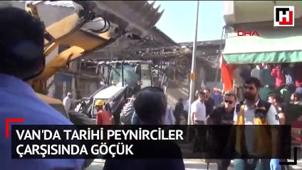 Van'da tarihi peynirciler çarşısında göçük
