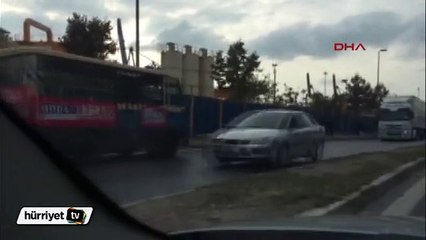 İstanbul'da şaşkına çeviren görüntü! Trafikten kaçayım derken...