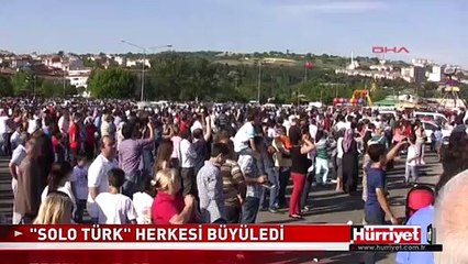 SOLO TÜRK'ÜN GÖSTERİSİ BÜYÜK İLGİ GÖRDÜ