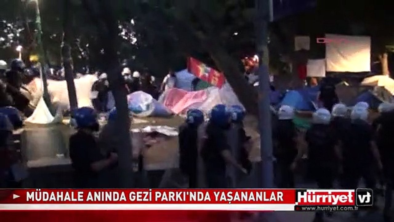 MÜDAHALE ANINDA GEZİ PARKI'NDA YAŞANANLAR