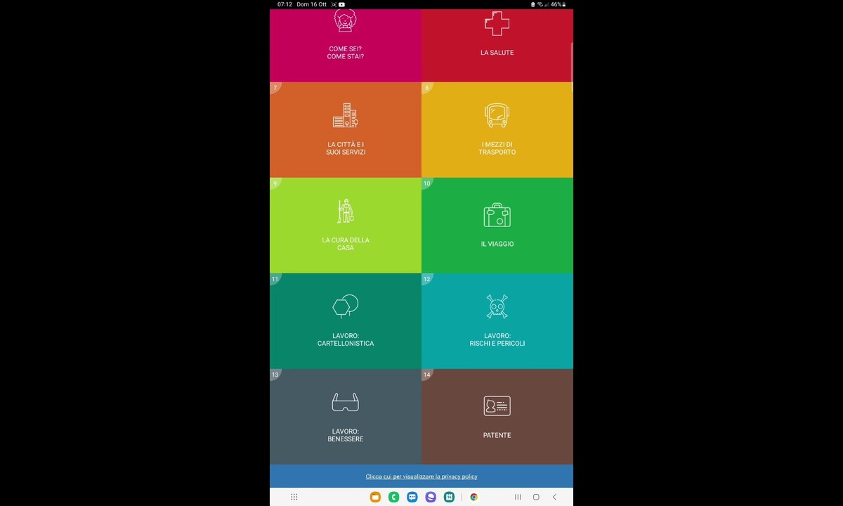 App per alfabetizzazione A1
