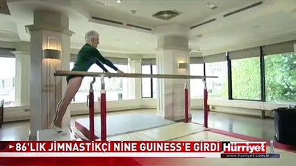 86 YAŞINDA GUINESS REKORLAR KİTABINA GİRDİ