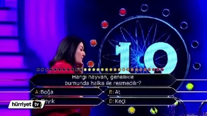 Kim Milyoner Olmak İster'de elenme şokuyla gelen kahkaha krizi