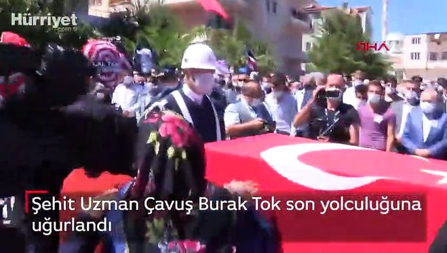 Şehit Uzman Çavuş Burak Tok son yolculuğuna uğurlandı