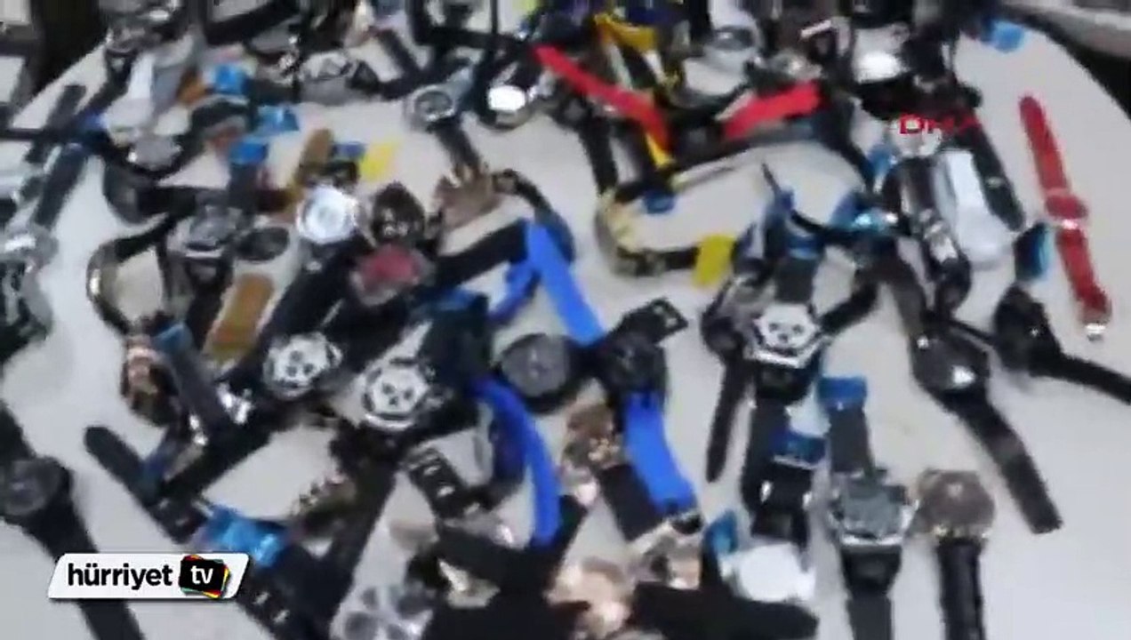 İstanbul'da kaçak kol saati ve güneş gözlüğü operasyonu