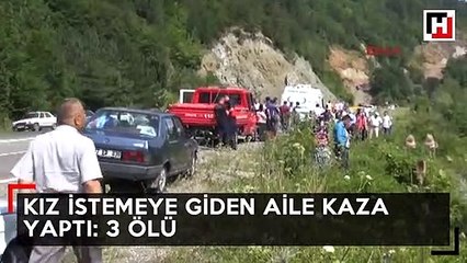 Kız istemeye giden aile kaza yaptı: 3 ölü