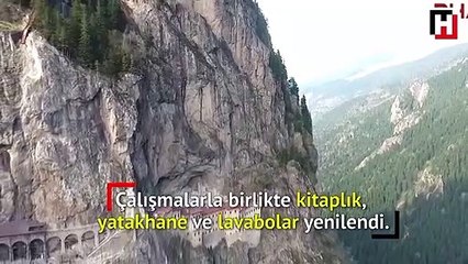 Sümela Manastırı restorasyonunda gizli geçite rastlandı