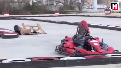 Go-kart pistinde feci kaza: Lise öğrencisi yoğun bakımda