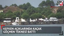 Kefken açıklarında kaçak göçmen teknesi battı