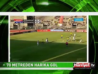 70 METREDEN İNANILMAZ GOL