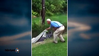Golf topu uğruna timsaha yem oluyordu!