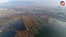 Kanal İstanbul güzergahı havadan görüntülendi