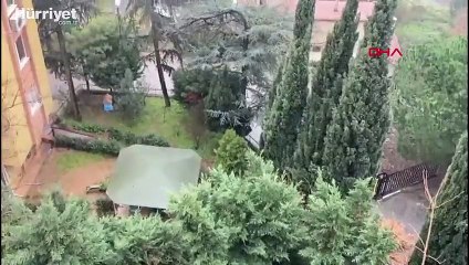 İstanbul'da beklenen kar yağışı başladı