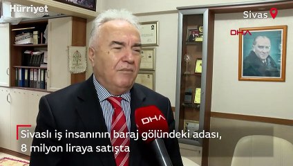 Sivaslı iş insanının baraj gölündeki adası, 8 milyon liraya satışta
