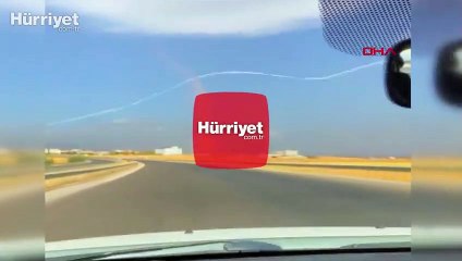 Hatay'da kum hortumu cep telefonuyla böyle görüntülendi