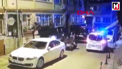 Oyuncu Oral Özer'in de yaralandığı bar saldırısı güvenlik kamerasında