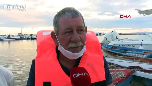 Saros Körfezi'nde bir köpek balığı, cep telefonu kamerasıyla böyle görüntülendi